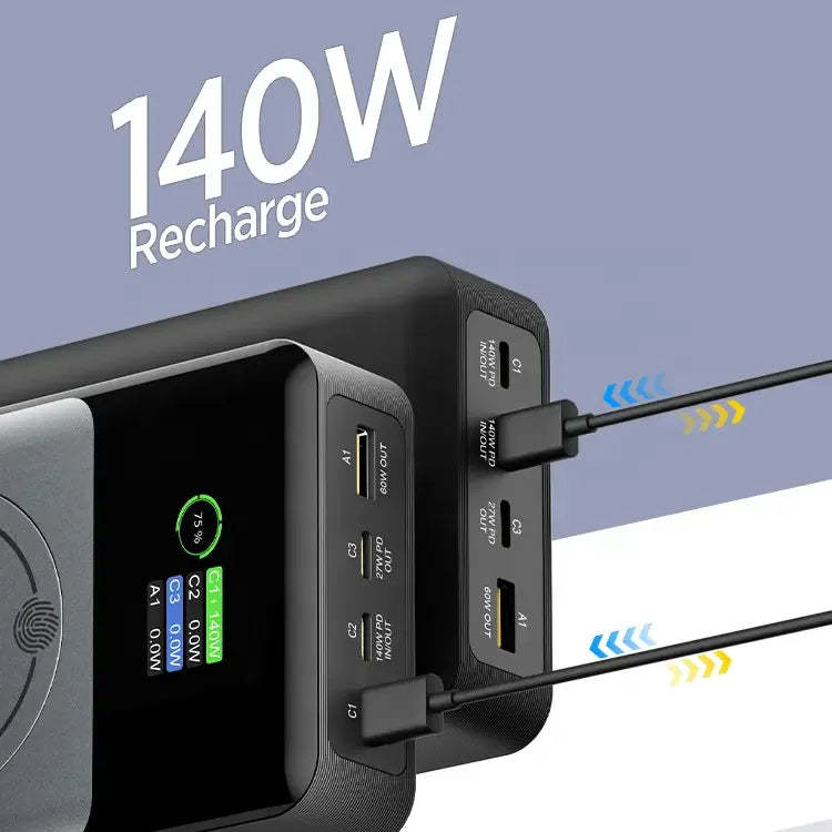 Flash Pro Ultra: 280W Magnetic Powerbank With OLED Screen