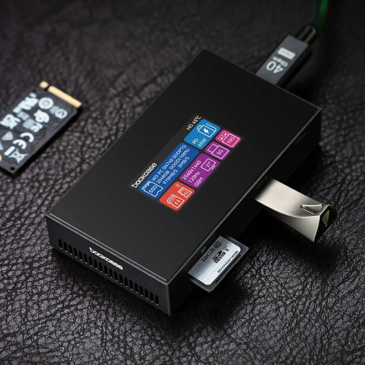 Dockcase Smart USB-C Hub 7-in-1 with M.2 SSD Enclosure