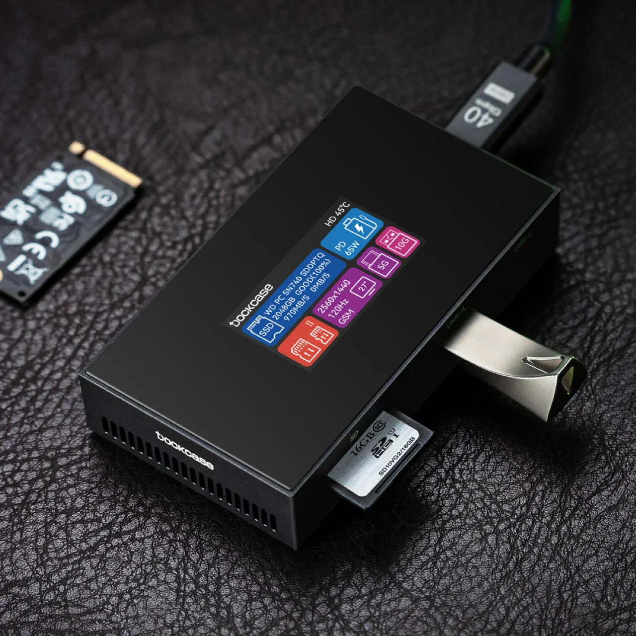 Dockcase Smart USB-C Hub 7-in-1 with M.2 SSD Enclosure