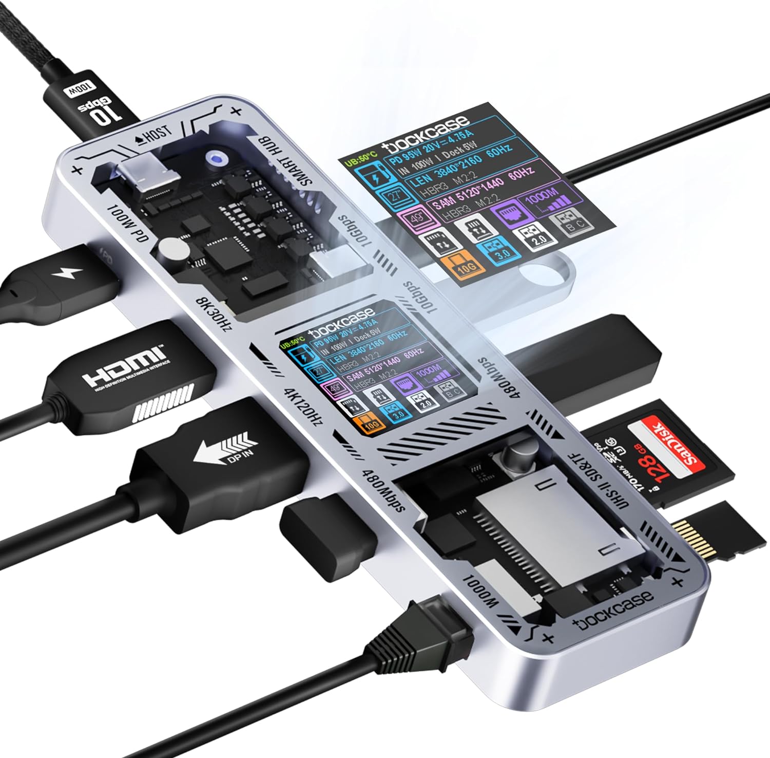 Dockcase: Smart USB-C Hub 10-in-1 Explorer Edition