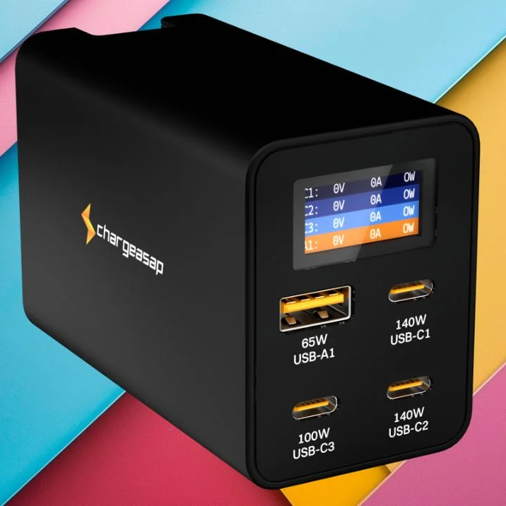 280W Zeus USB-C GaN Wattage Dsiplay Charger