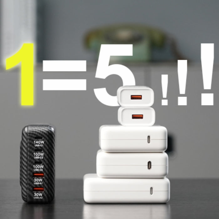 PD240W Powerful 5-in-1 GaN Display Charger