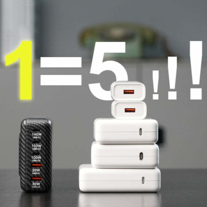 PD240W Powerful 5-in-1 GaN Display Charger