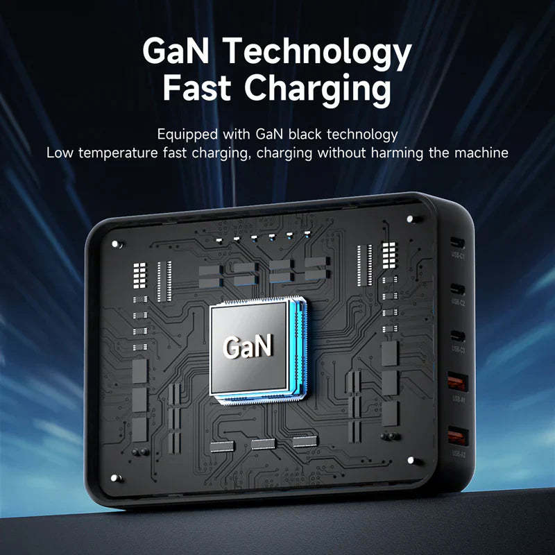 PD200W GaN 5Port Fast Charging with LCD Display