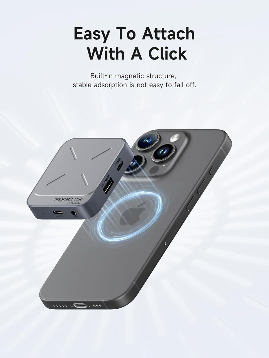 Magnetic M.2 2230 SSD Enclosure 7-in-1 USB C Hub