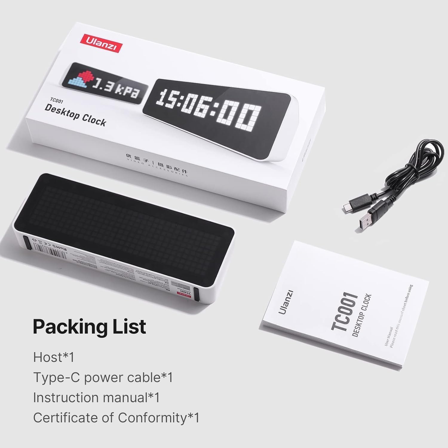 Smart Pixel Gaming Setup Digital Alarm Clock