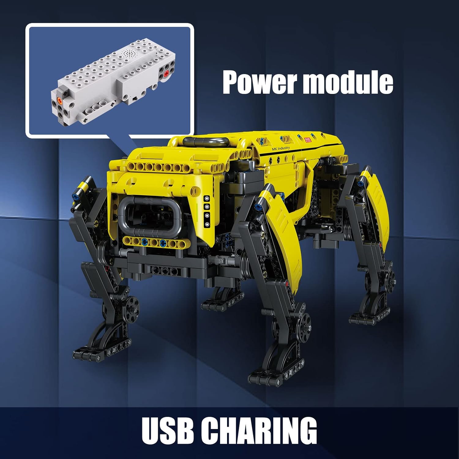 Power Robot Dog Building Blocks Technical Robot Toys