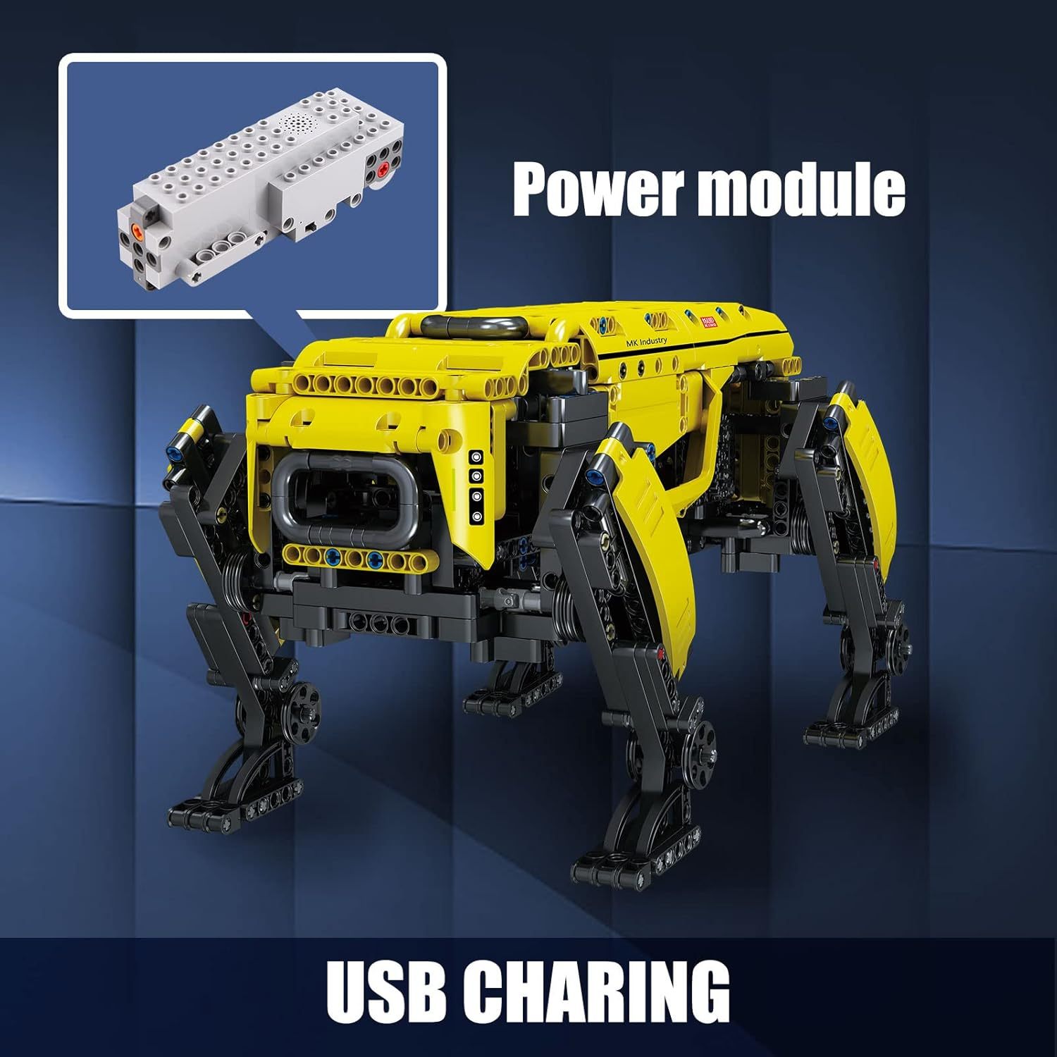 Power Robot Dog Building Blocks Technical Robot Toys