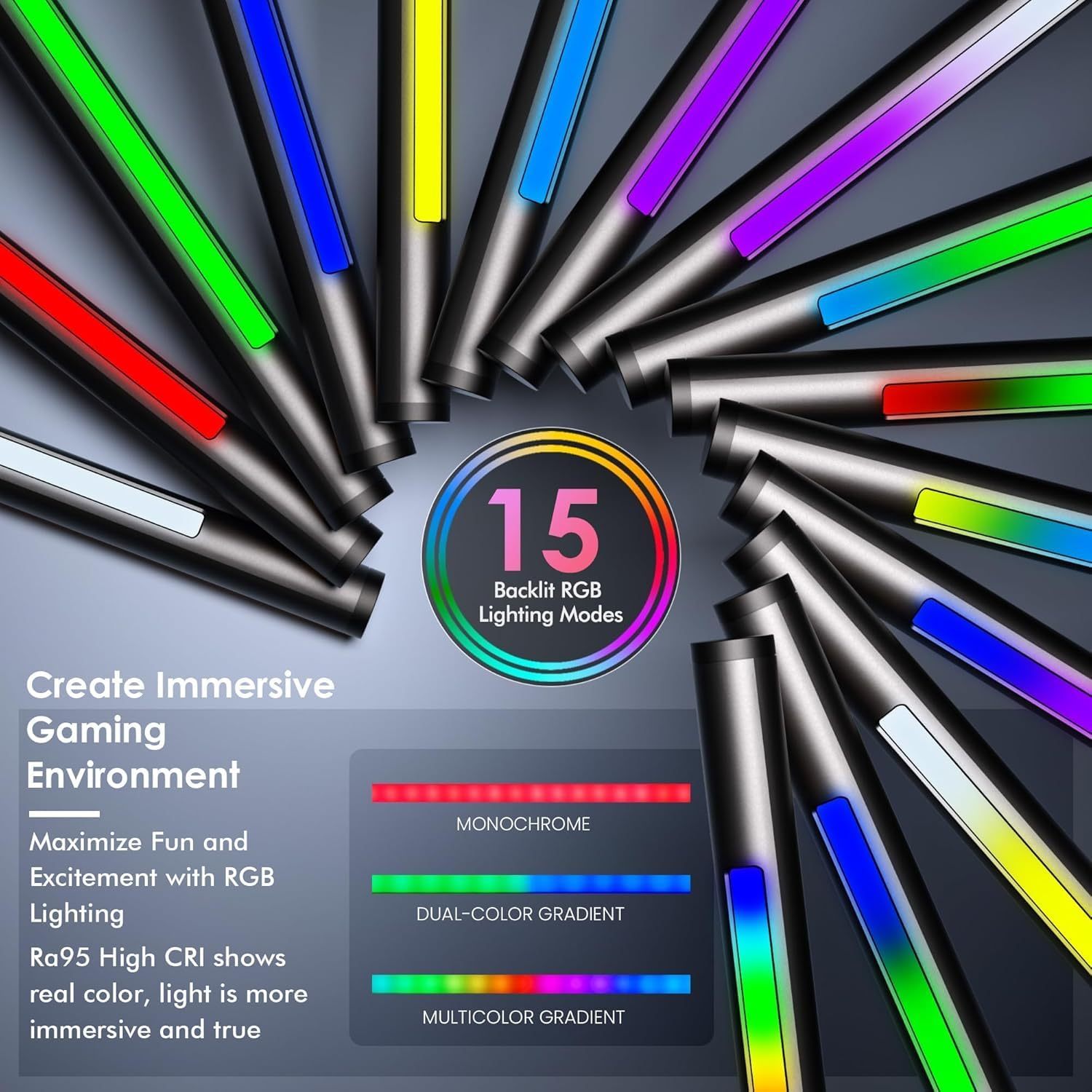 Quntis RGB Pro+ 15 Modes Monitor Light Bar with Remote