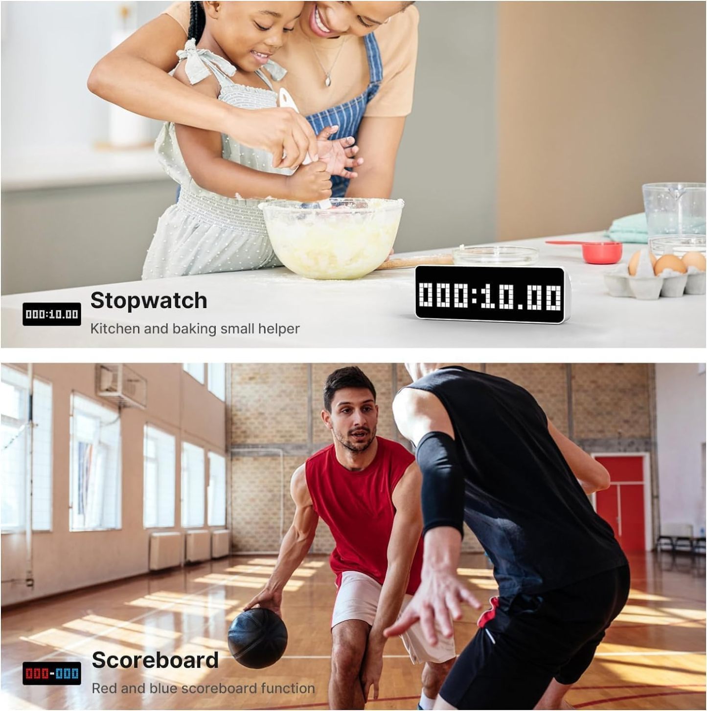 Smart Pixel Gaming Setup Digital Alarm Clock