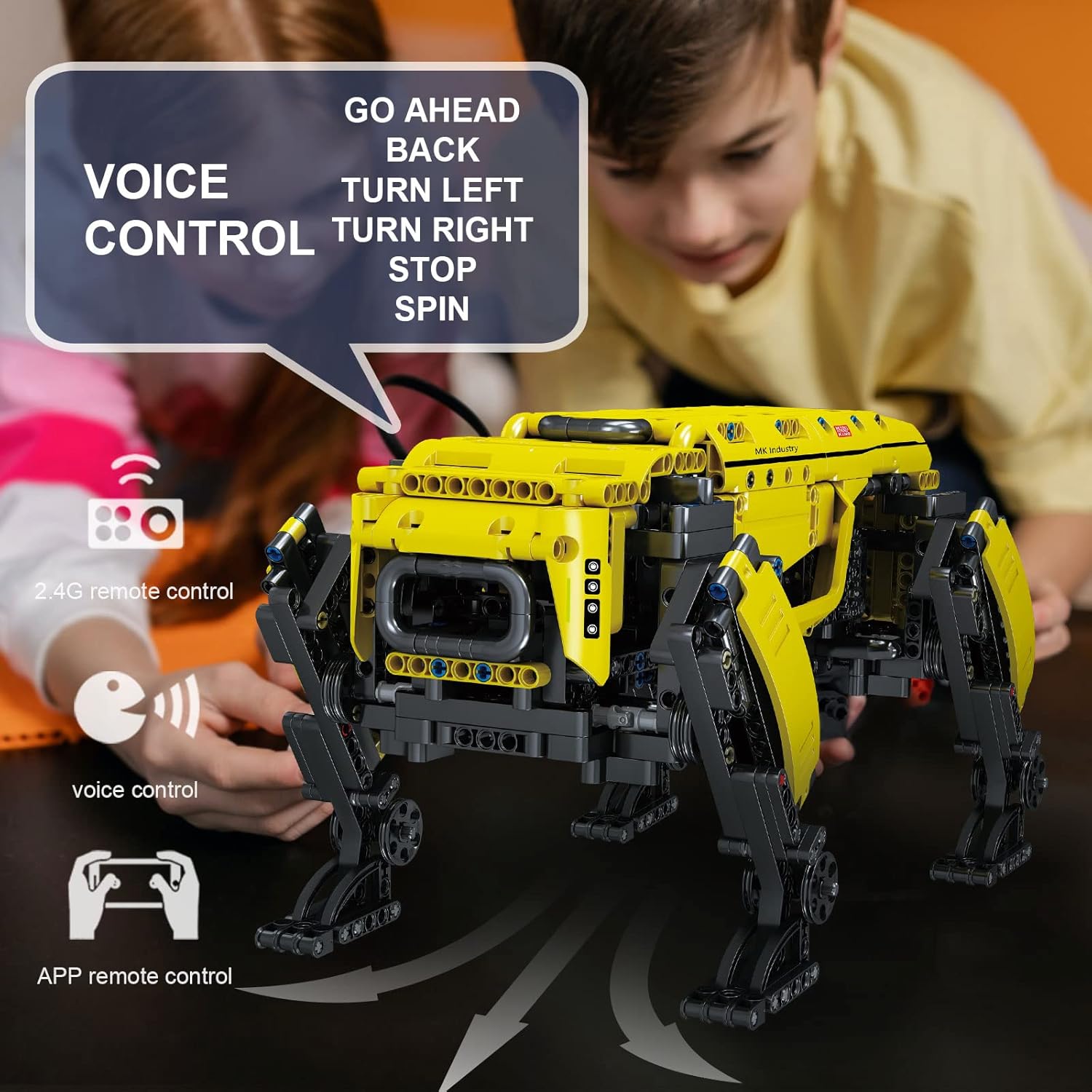 Power Robot Dog Building Blocks Technical Robot Toys