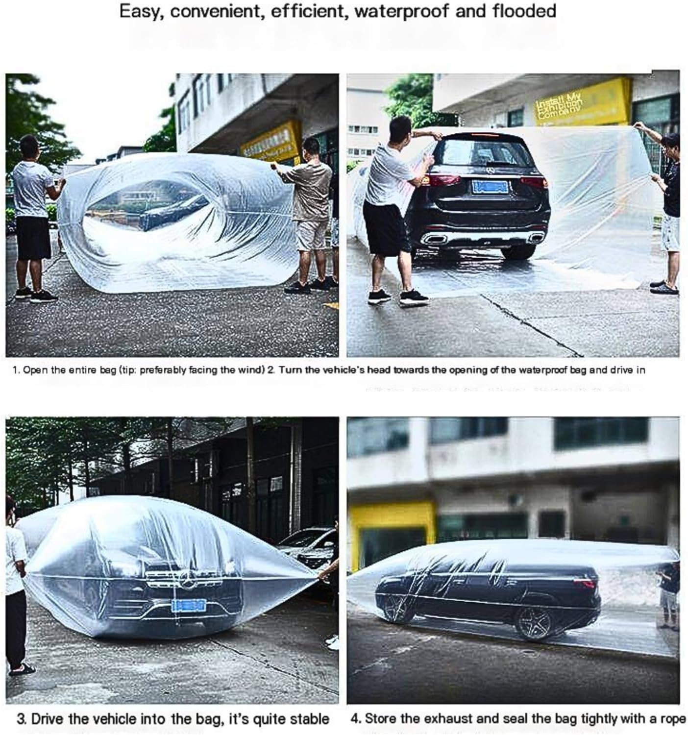 Portable Transparent Inflatable Car Tent Parking Bubble
