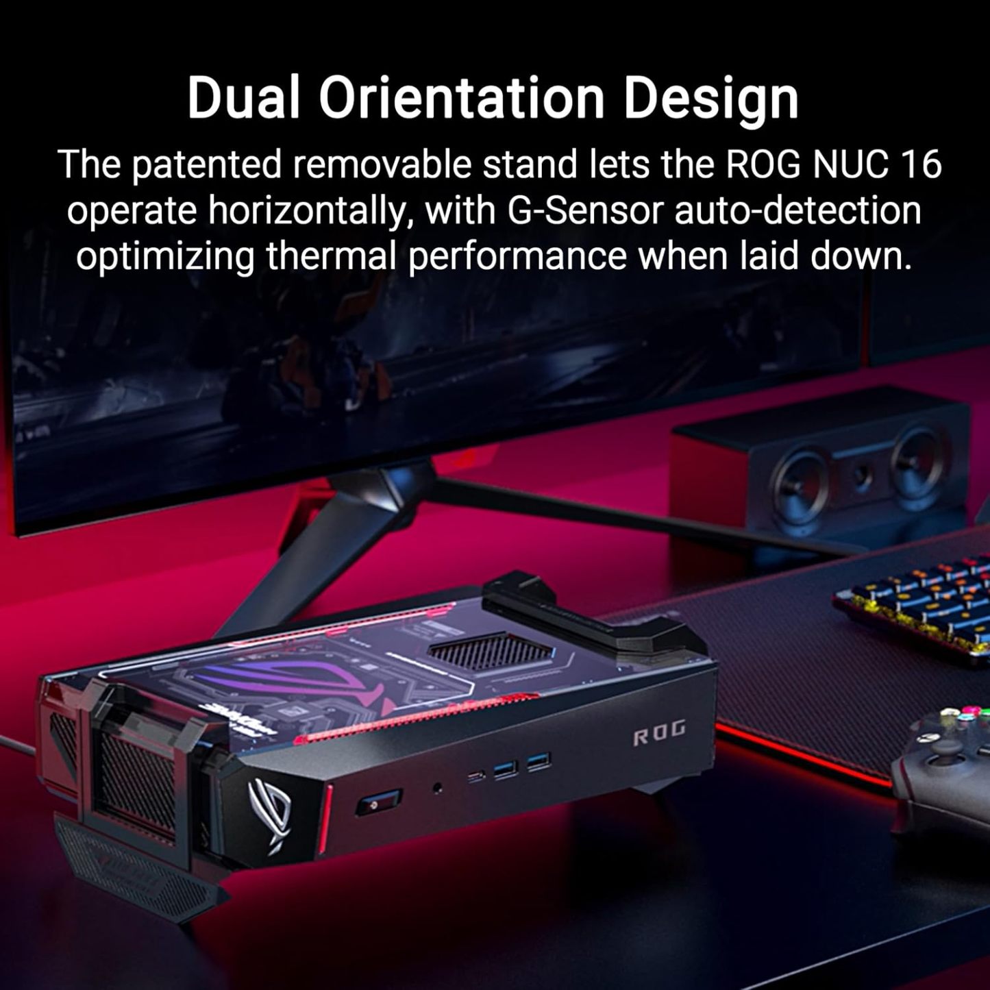 ASUS ROG NUC 16 Edition 20 AI Gaming Mini PC with Intel Core Ultra 9 290HX Plus & NVIDIA GeForce RTX5090