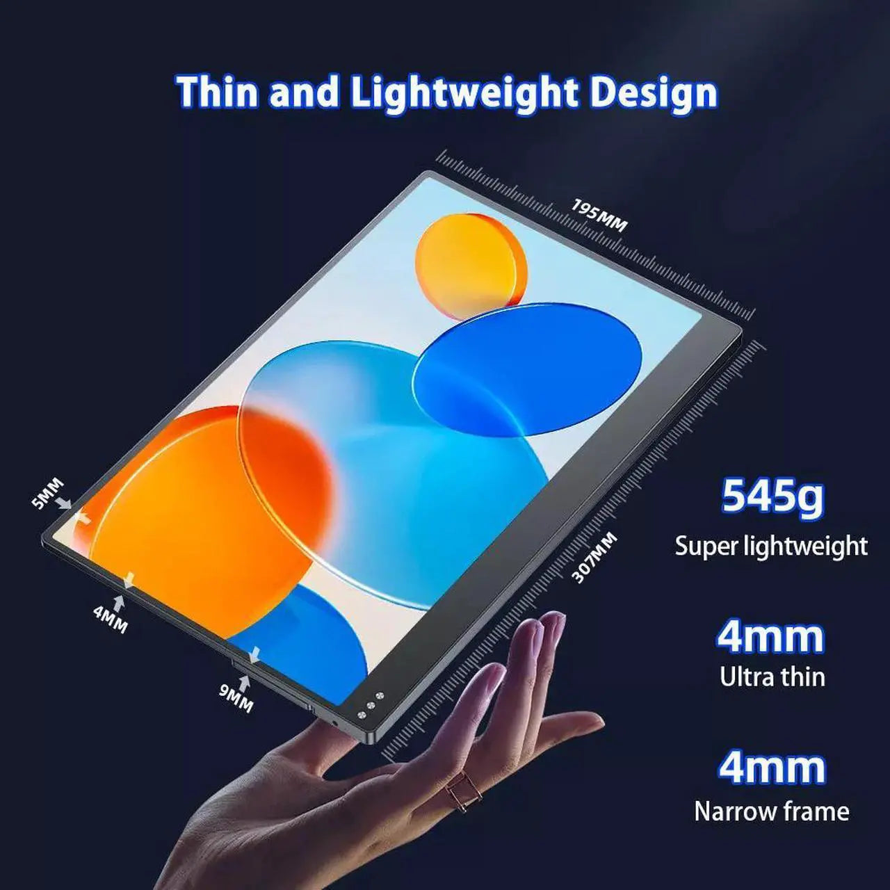 Ultra Slim 13.3" Portable Monitor IPS 4K UHD Laptop Monitor