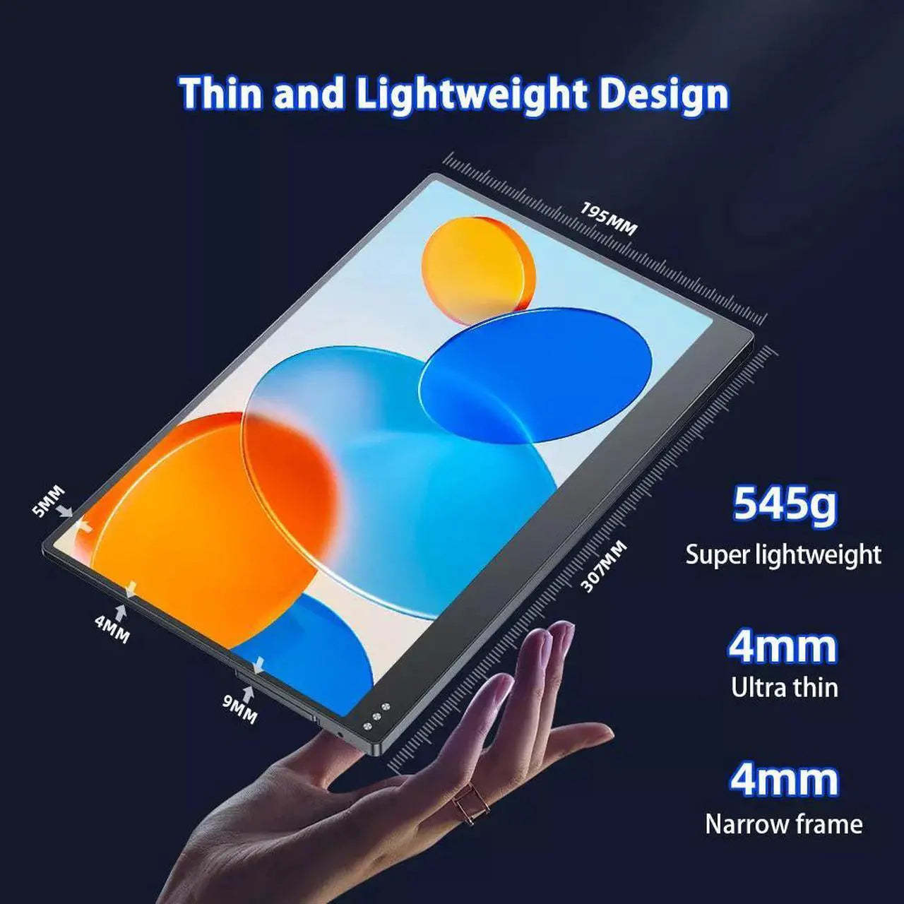 Ultra Slim 13.3" Portable Monitor IPS 4K UHD Laptop Monitor