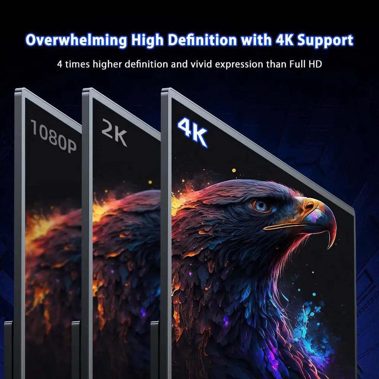 Ultra Slim 13.3" Portable Monitor IPS 4K UHD Laptop Monitor