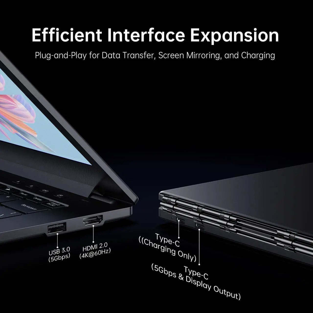ACEMAGIC Dual-Screen 360° Horizontal Laptop With Intel Core I7-1255U