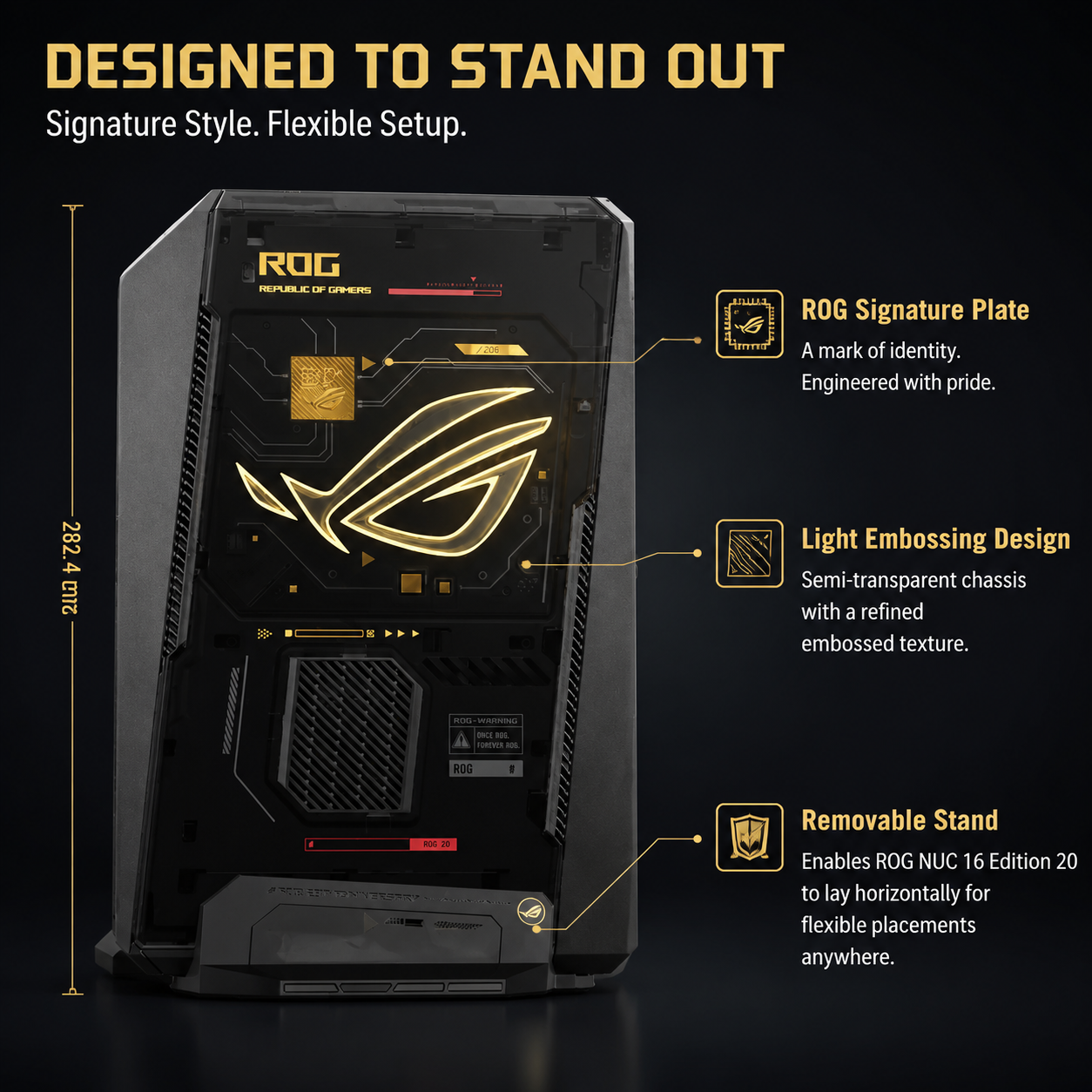 ASUS ROG NUC 16 Edition 20 AI Gaming Mini PC with Intel Core Ultra 9 290HX Plus & NVIDIA GeForce RTX5090