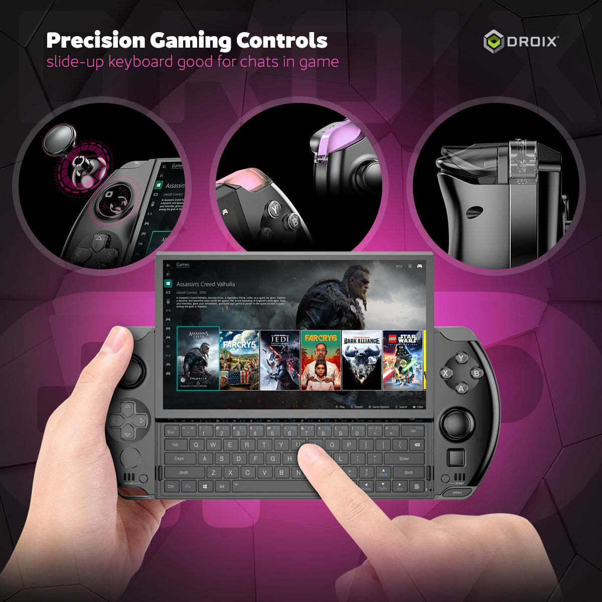 GPD WIN4 2025 Gaming Handheld PC (HX 370,32GB+1TB)