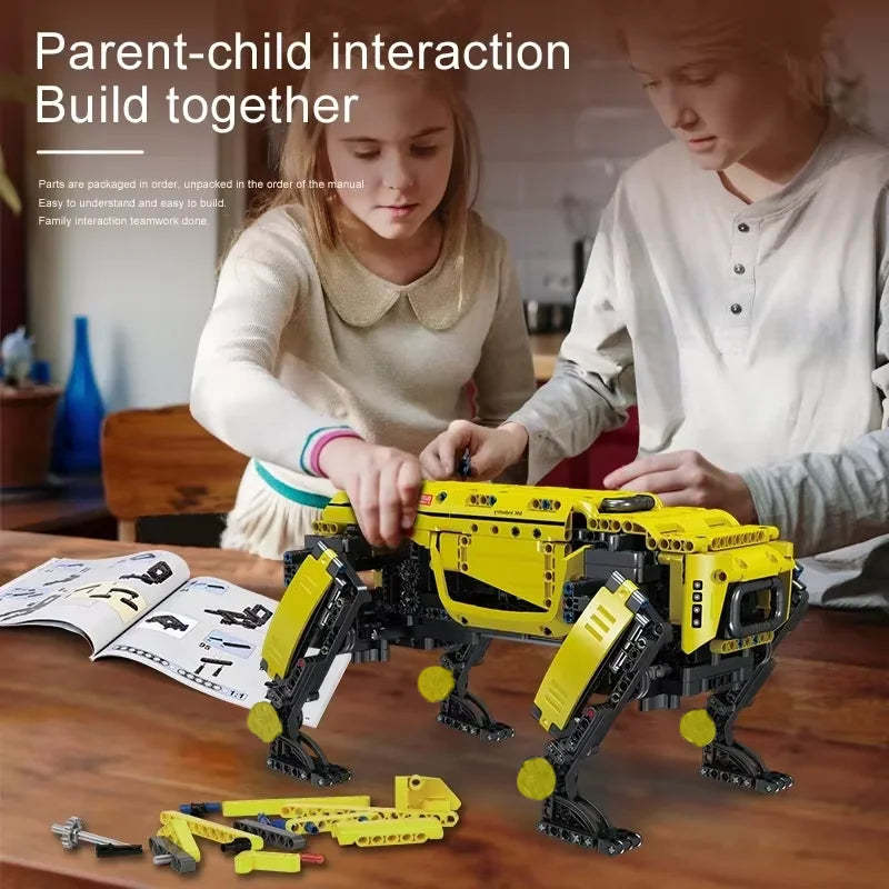 Power Robot Dog Building Blocks Technical Robot Toys