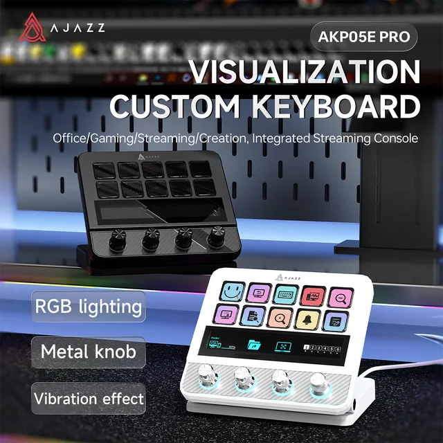 Multi-Function 10keys Desktop Assistant Visual Macro Keyboard