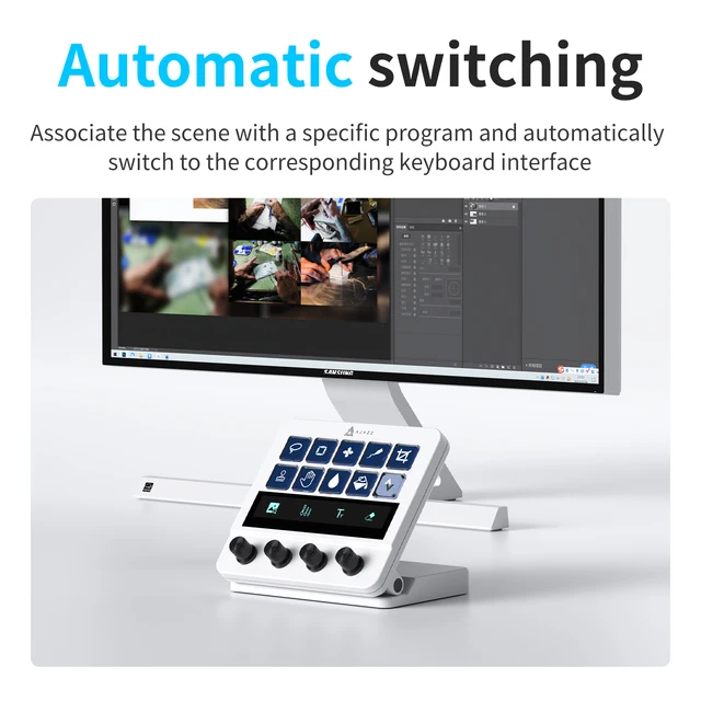 Multi-Function 10keys Desktop Assistant Visual Macro Keyboard
