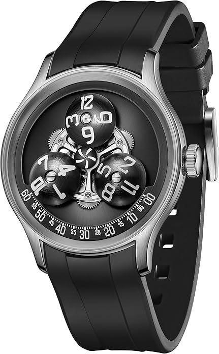 3D Rotating Hour Automatic Mechanical Timepiece