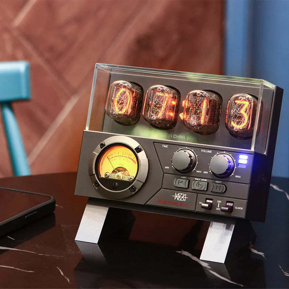 NixieX: the Authentic IN-12 Nixie Tube Clock and Speaker
