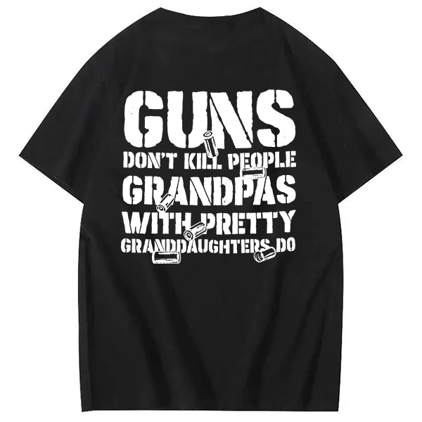 "Grandpas With Pretty Granddaughters" Funny T-Shirt 