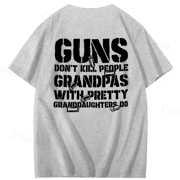 "Grandpas With Pretty Granddaughters" Funny T-Shirt 