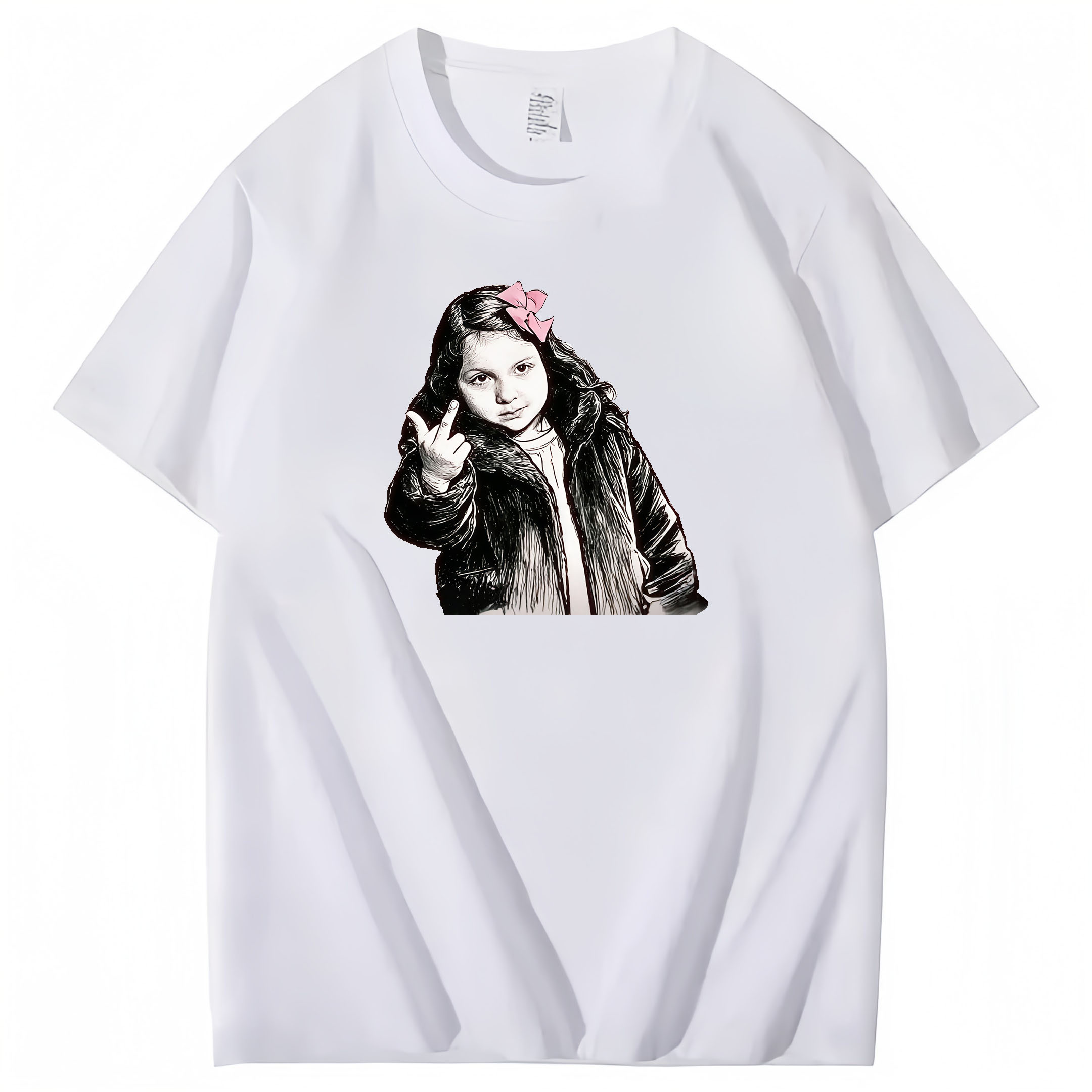 Don't spoil the little girl 100% Cotton T-Shirt Classic Black Short Sleeve T-Shirt