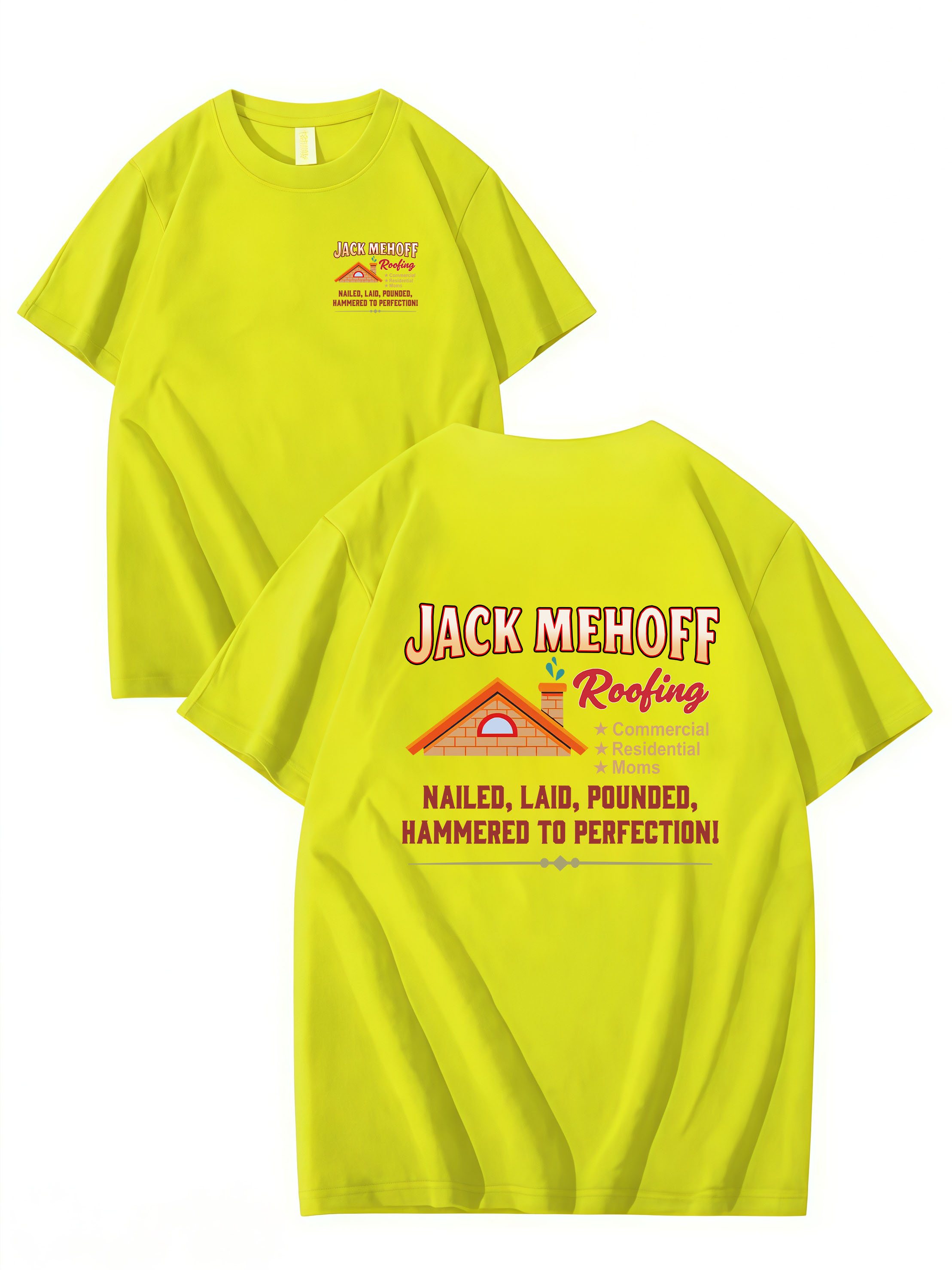 JACKS Roofing , T-SHIRT, UNISEX, COTTON