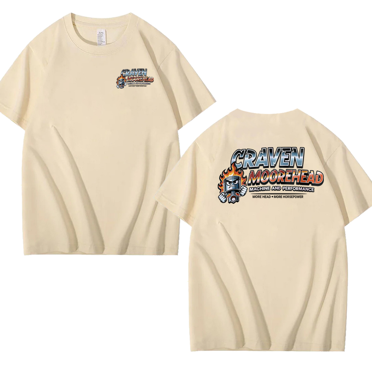 CRAVEN MOOREHEAD MACHINE AND PERFORMANCE Funny 100% Cotton T-Shirt