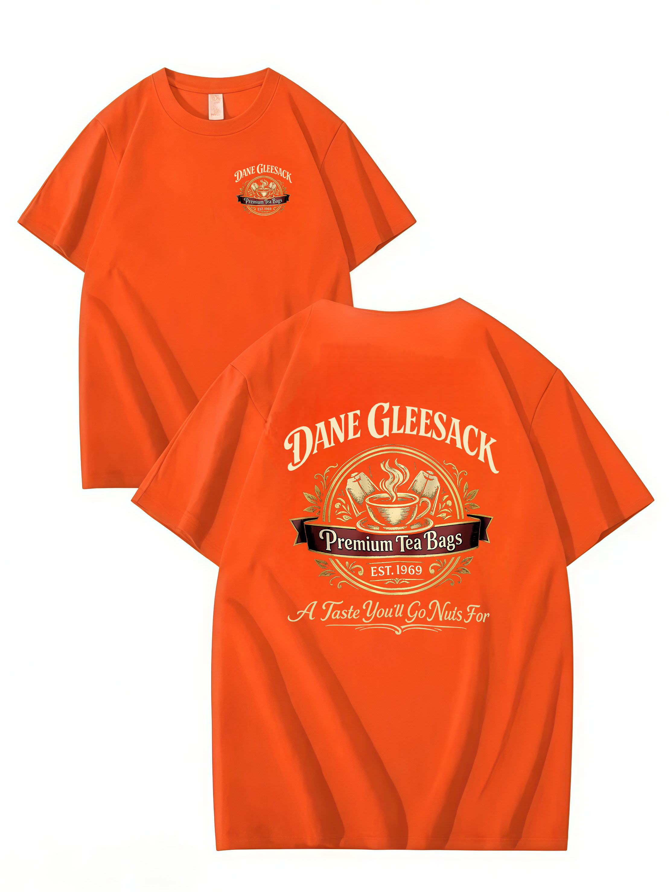 DANE GLEESACK PREMIUM TEA BAGS – Funny Unisex Cotton T-Shirt
