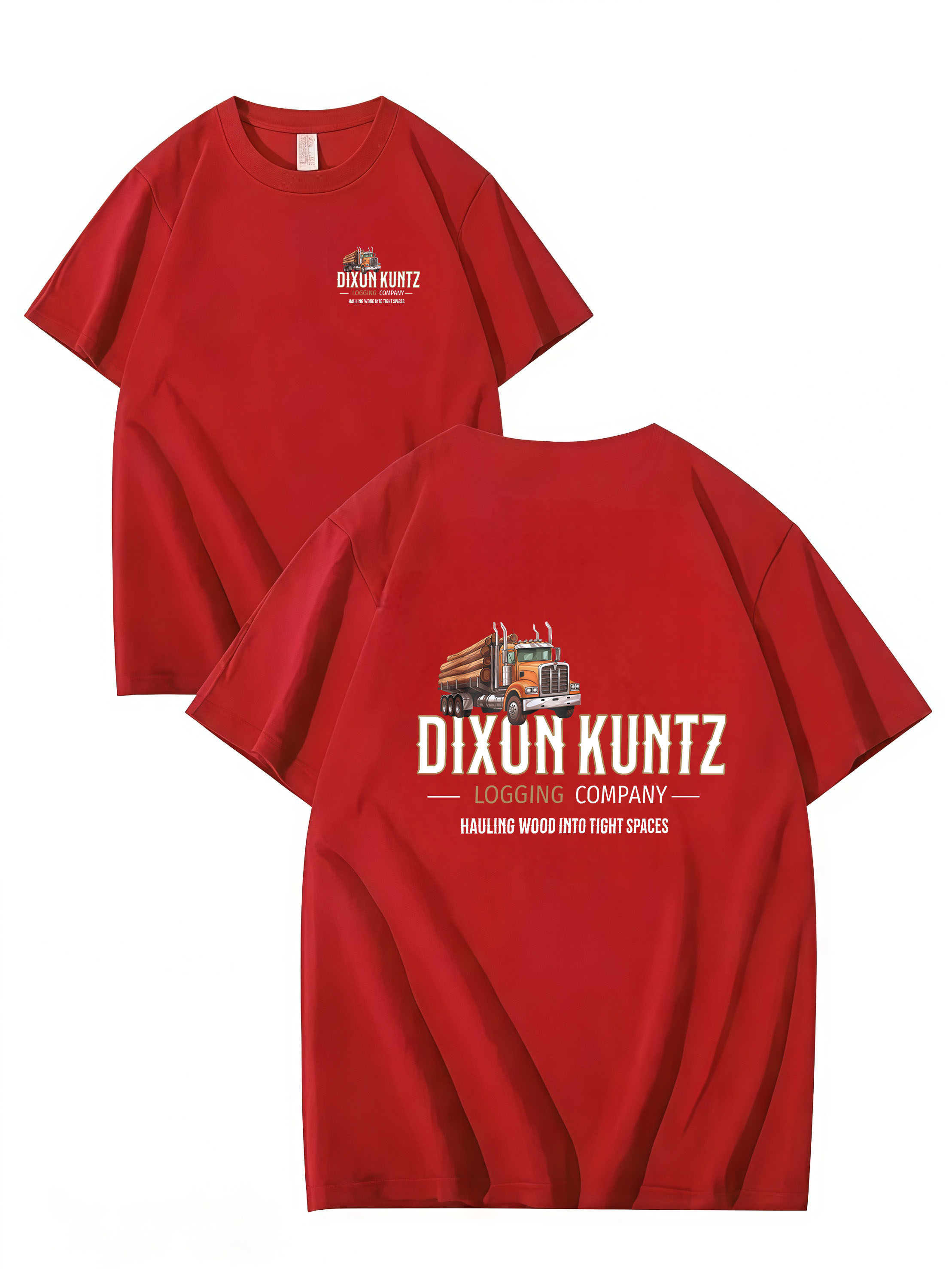 DIXON KUNTZ LOGGING COMPANY, Funny name shirt, Unisex Cotton