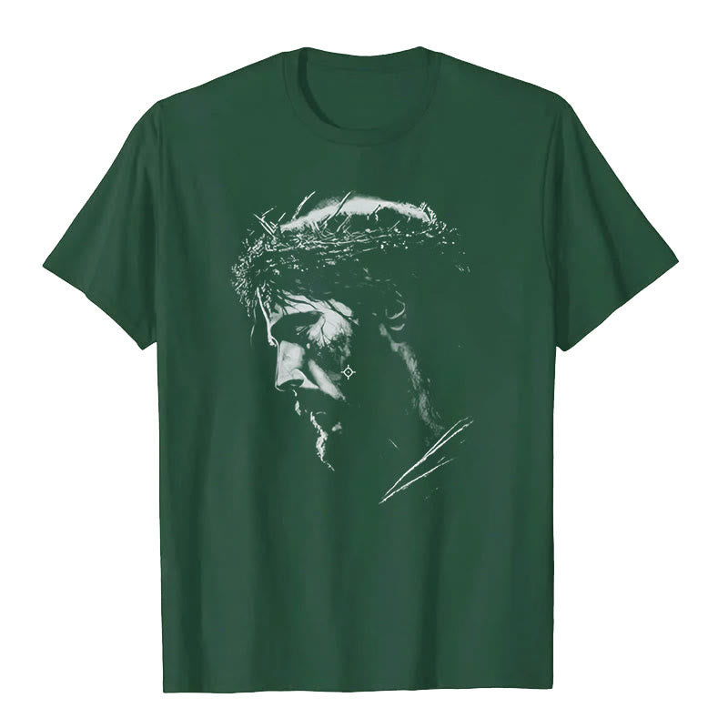 Christianartworkshop Jesus Crown of Thorns T-shirt