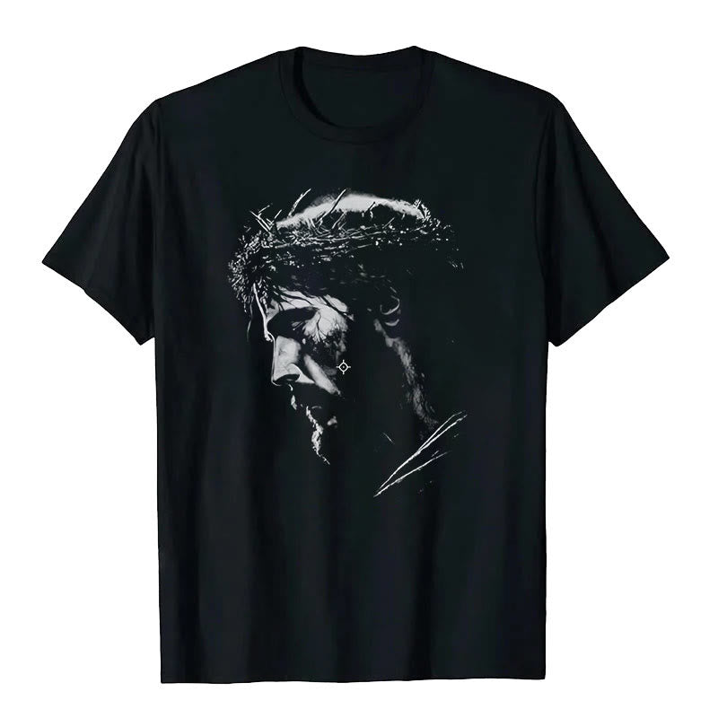Christianartworkshop Jesus Crown of Thorns T-shirt