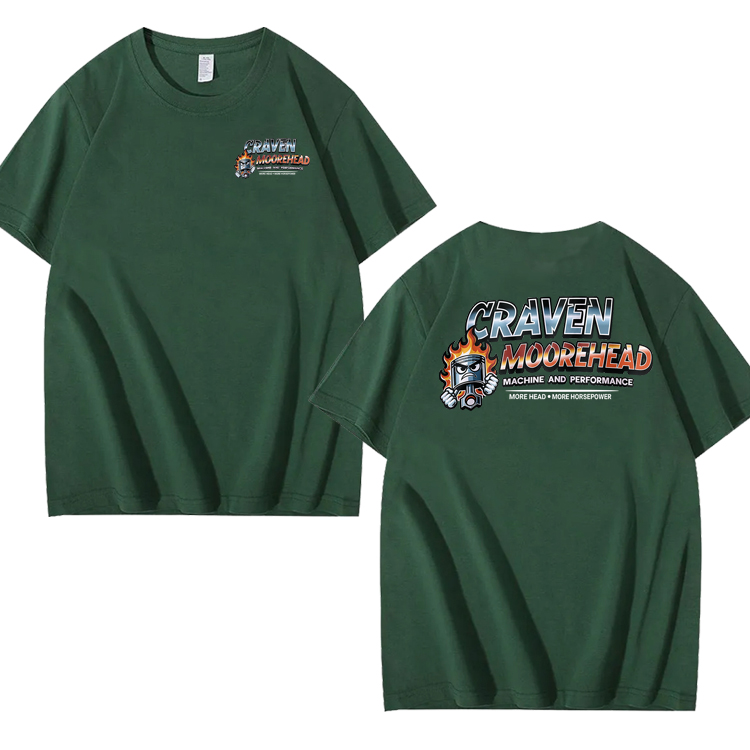 CRAVEN MOOREHEAD MACHINE AND PERFORMANCE Funny 100% Cotton T-Shirt