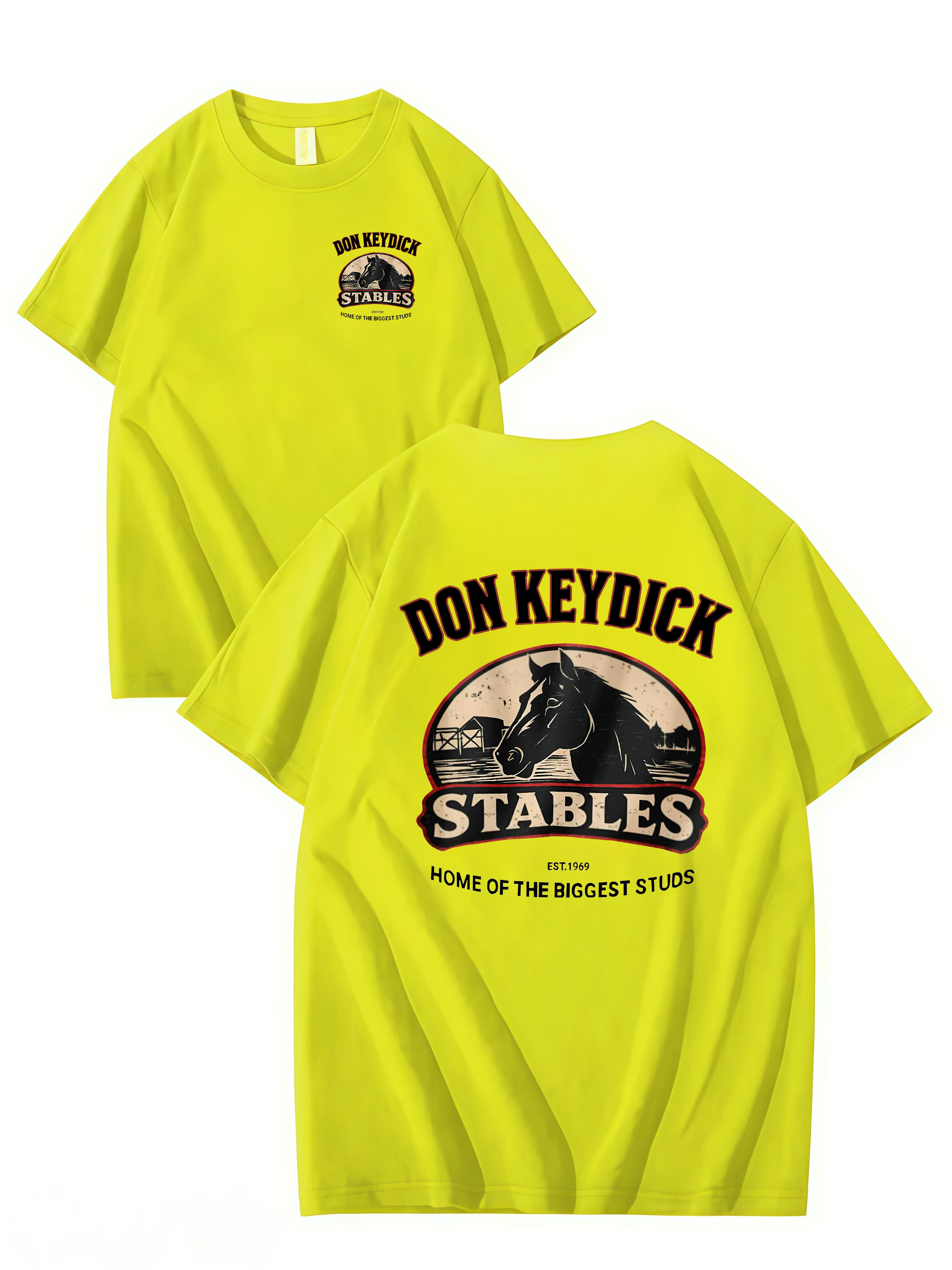 DON KEYDICK STABLES – Funny Name T-Shirt (Unisex Cotton Tee)