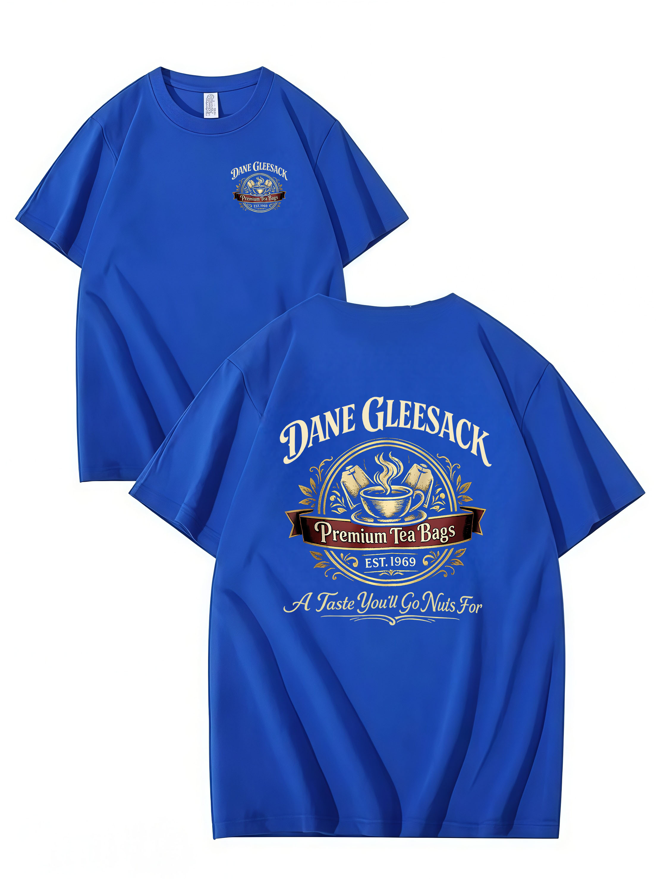 DANE GLEESACK PREMIUM TEA BAGS – Funny Unisex Cotton T-Shirt
