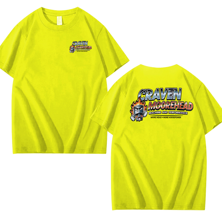 CRAVEN MOOREHEAD MACHINE AND PERFORMANCE Funny 100% Cotton T-Shirt