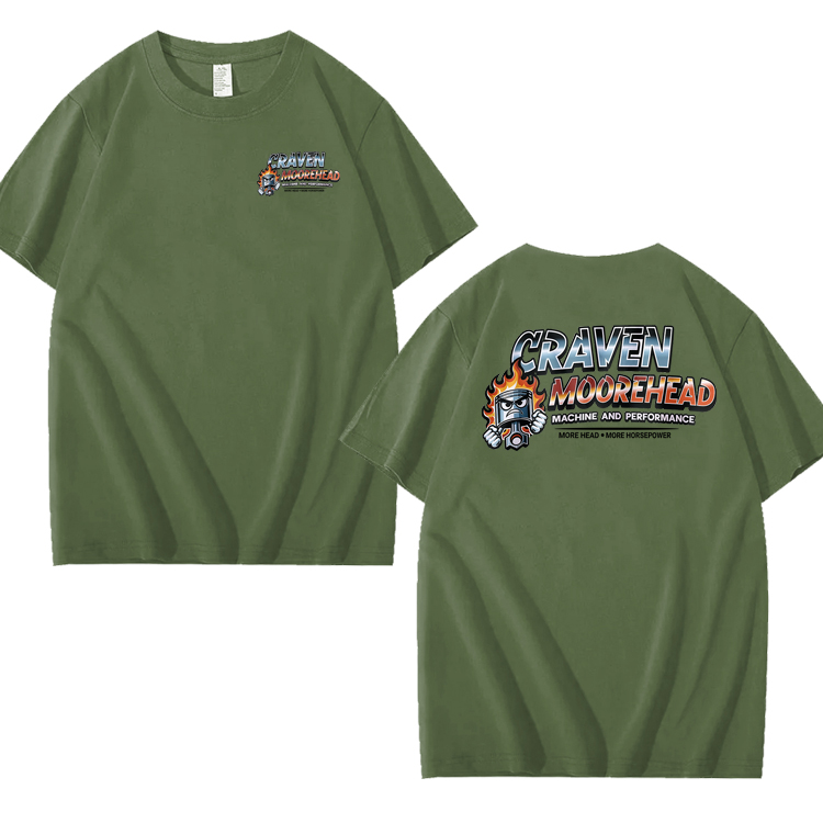 CRAVEN MOOREHEAD MACHINE AND PERFORMANCE Funny 100% Cotton T-Shirt