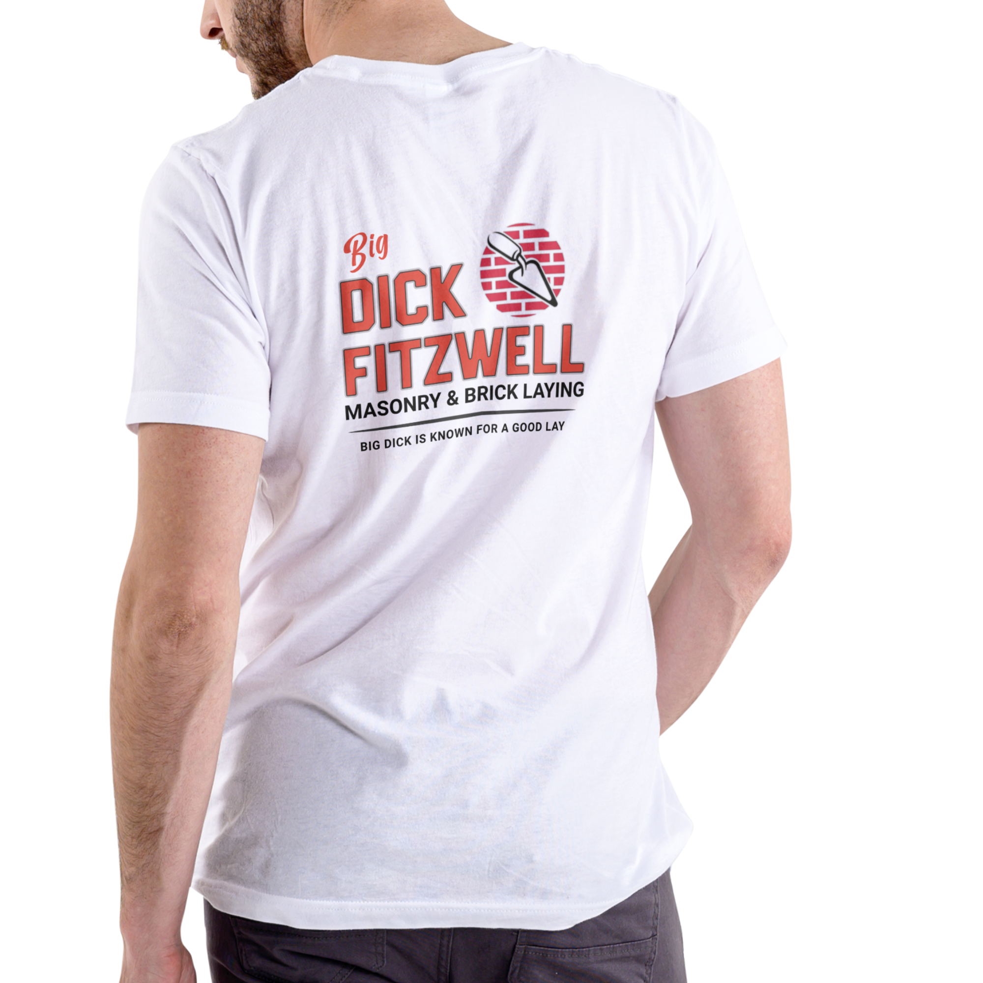 DICK FITZWELL MASONRY AND BRICK LAYING T Shirt, Unisex Cotton