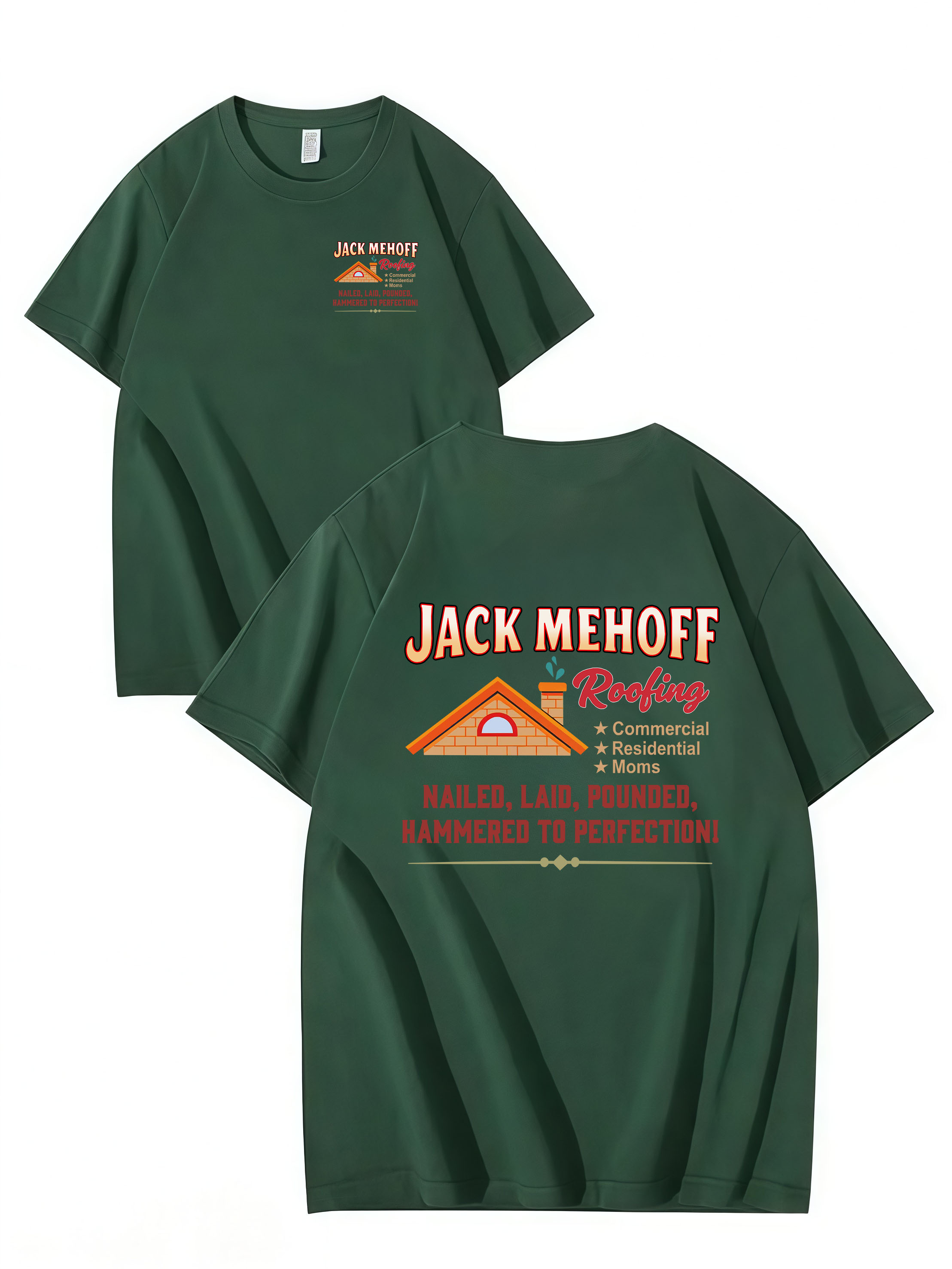 JACKS Roofing , T-SHIRT, UNISEX, COTTON