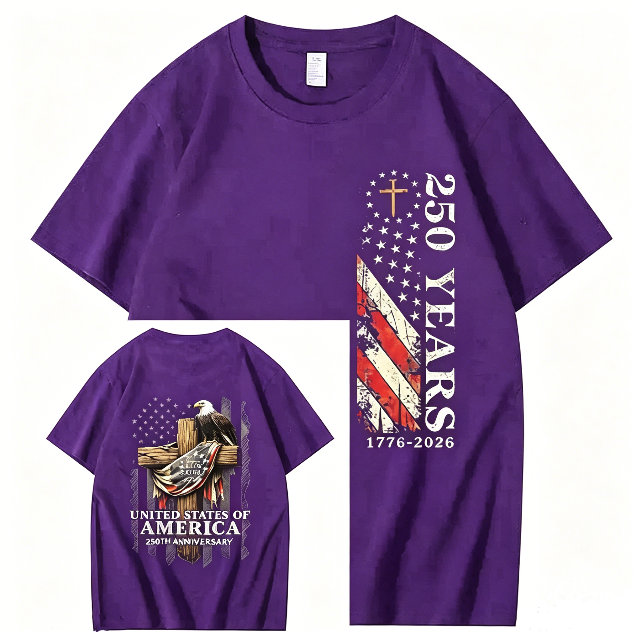 250 Years 1776-2026 250th Birthday Eagle T-Shirt