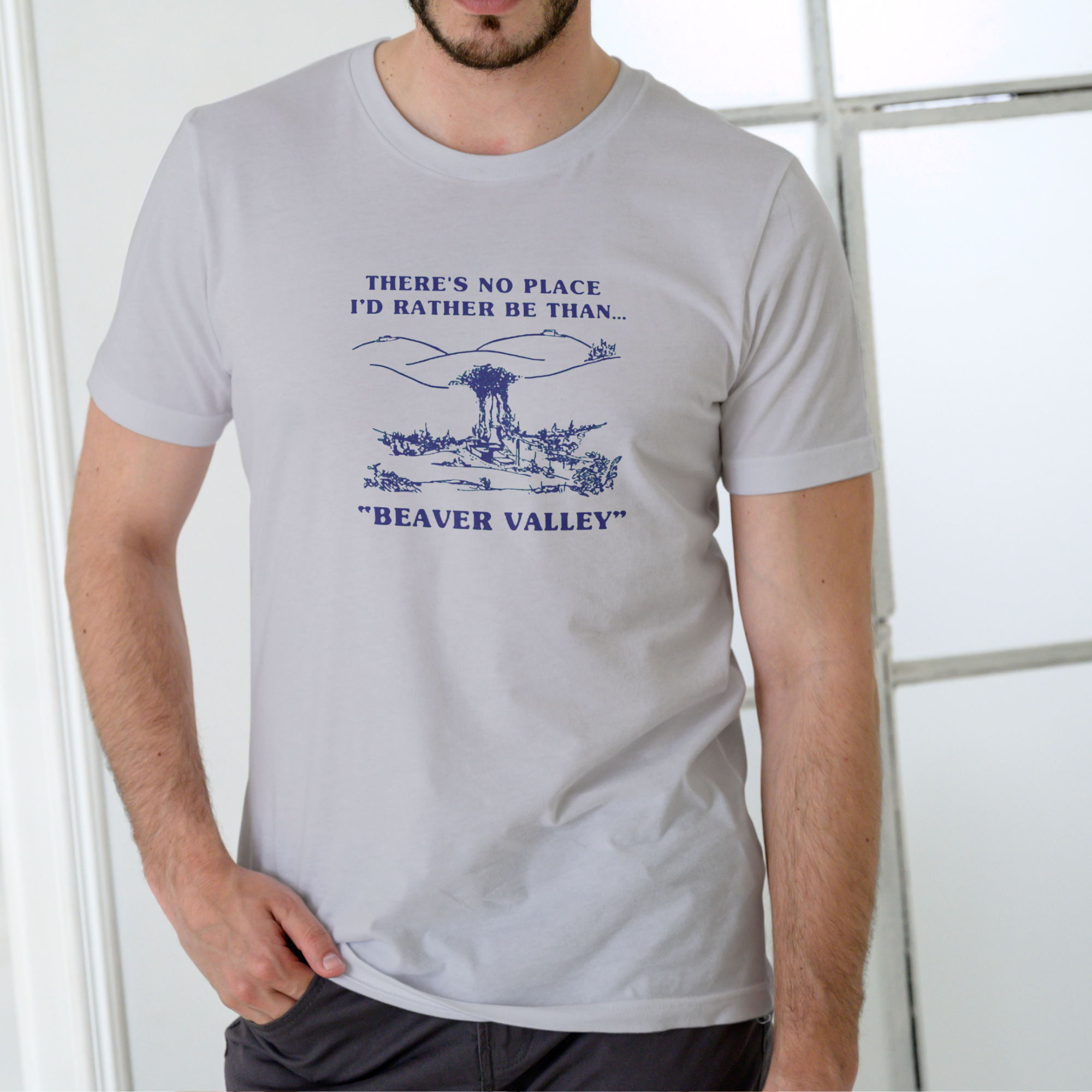 THERE IS NO PLACE I'D RATHER BE THAN BEAVER VALLEY Funny T shirt, Unisex Cotton