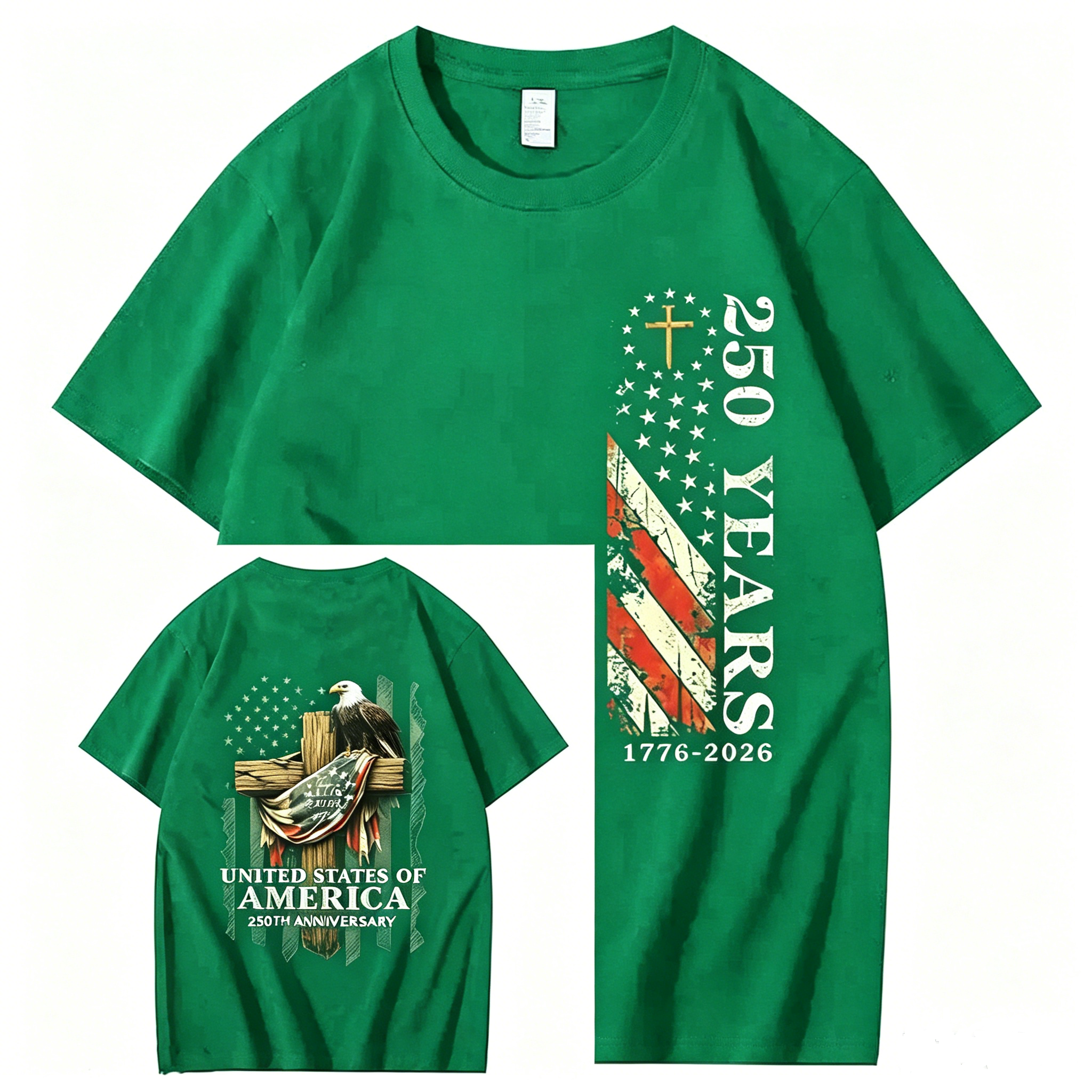 250 Years 1776-2026 250th Birthday Eagle T-Shirt