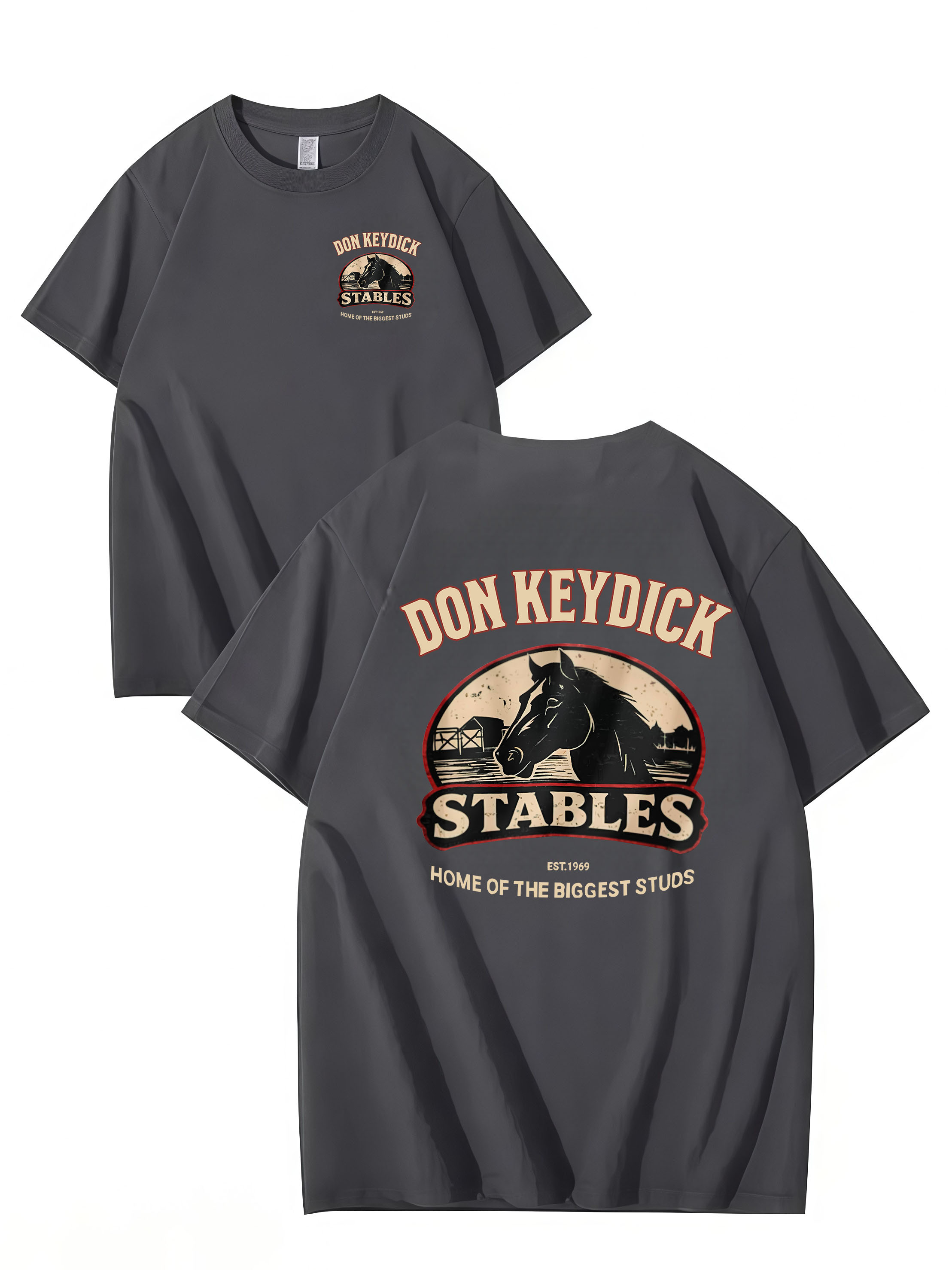 DON KEYDICK STABLES – Funny Name T-Shirt (Unisex Cotton Tee)