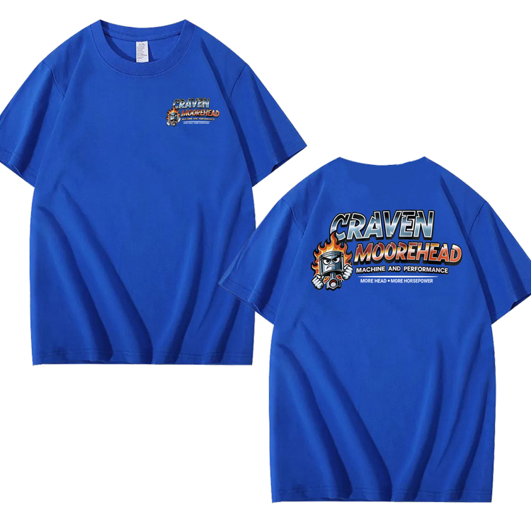 CRAVEN MOOREHEAD MACHINE AND PERFORMANCE Funny 100% Cotton T-Shirt