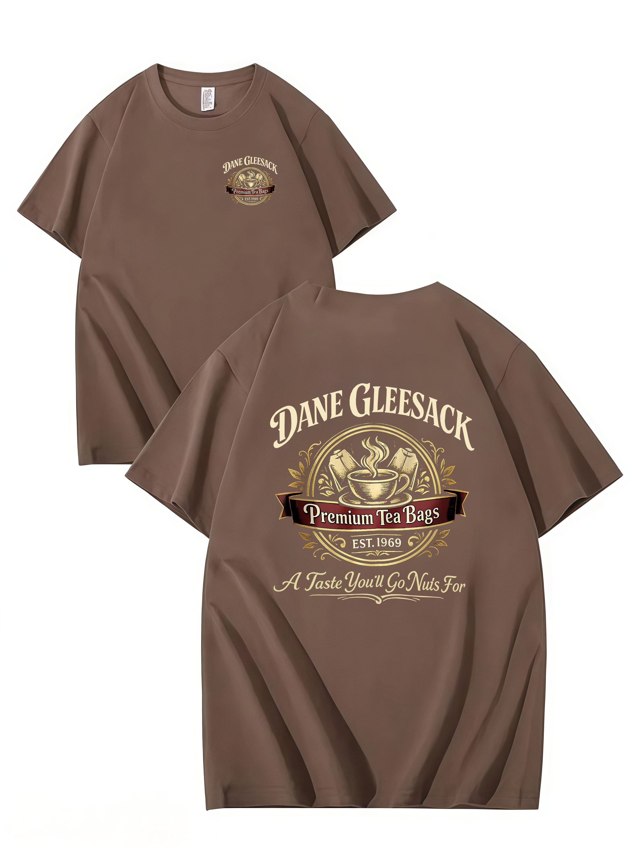 DANE GLEESACK PREMIUM TEA BAGS – Funny Unisex Cotton T-Shirt